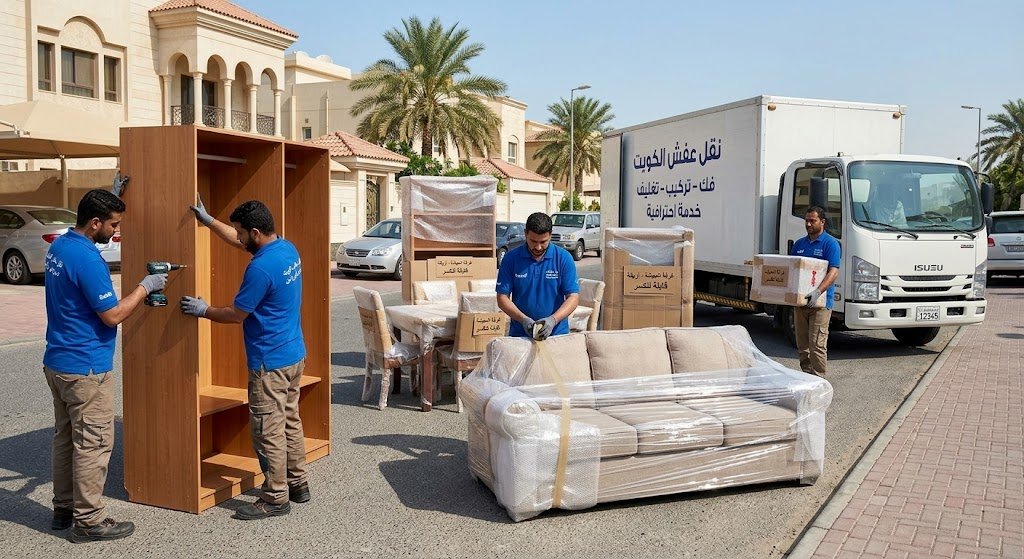 أمان، سرعة، واحترافية | أفضل خدمات نقل عفش فى الكويت