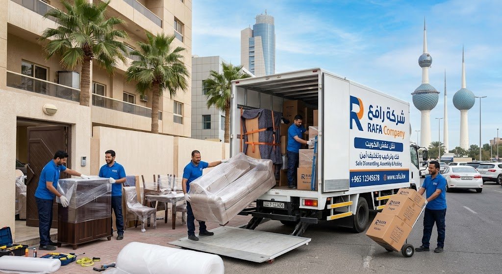 نقل عفش الكويت | فك وتركيب وتغليف آمن - شركة رافع