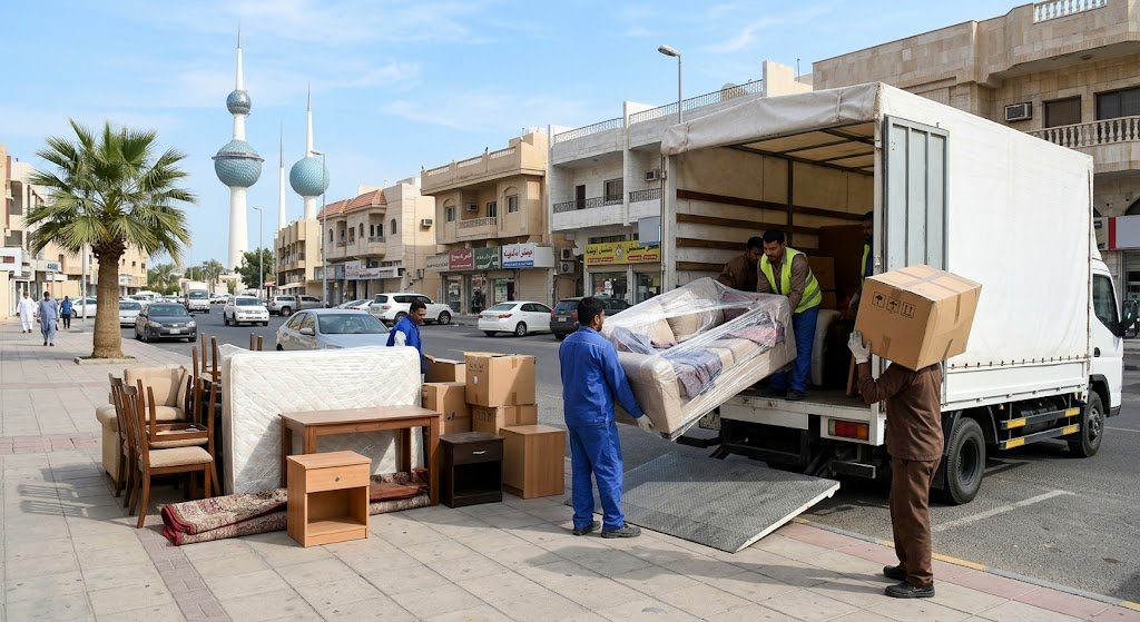 نقل عفش الوطية الكويت بأمان واحترافية عالية مع عمالة مدربة وسيارات مجهزة